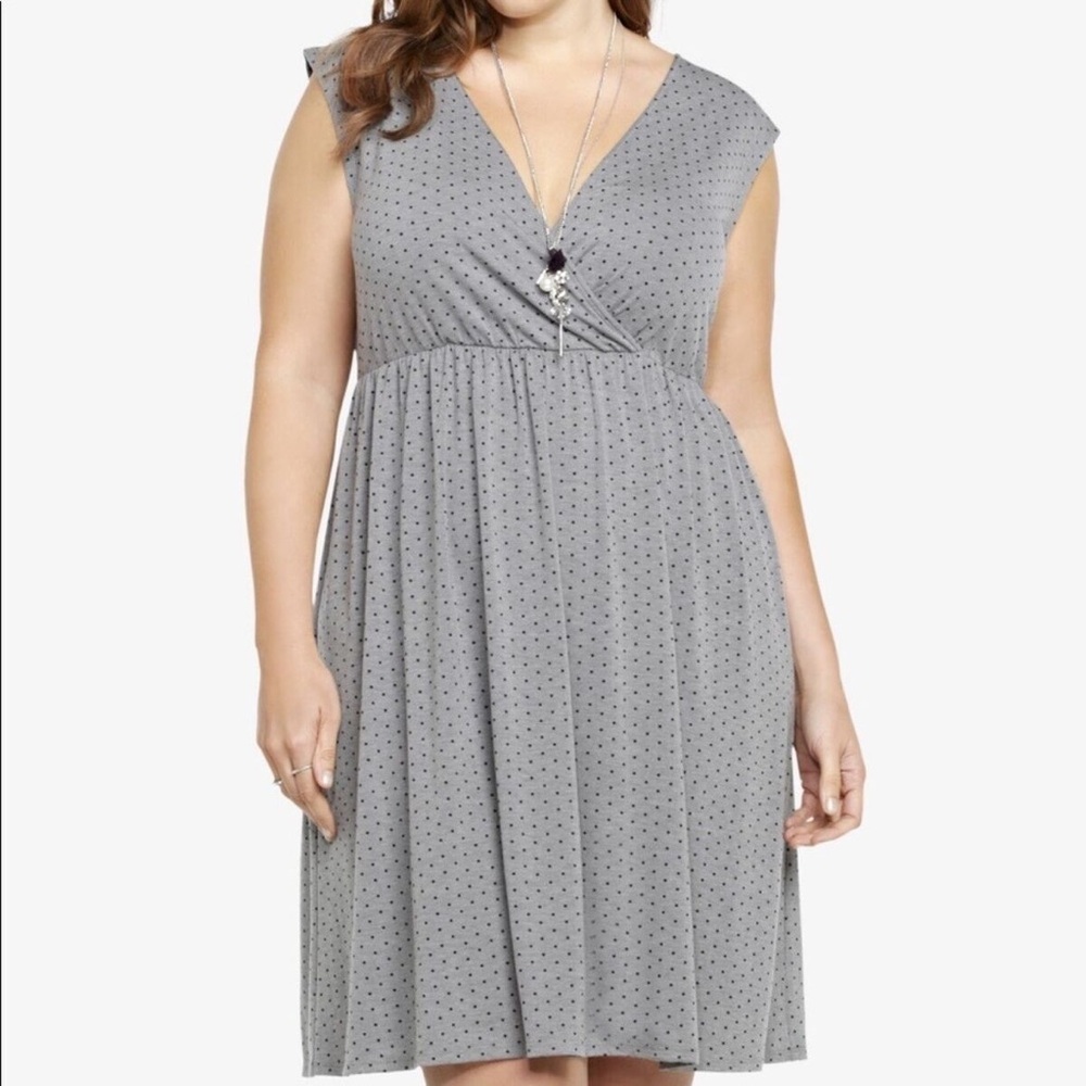 Torrid Fit & Flare A Line Polka dot Size 2X